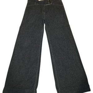 BCBG MAX AZRIA Dark Wash Ldw2b056 Wide Leg Jeans